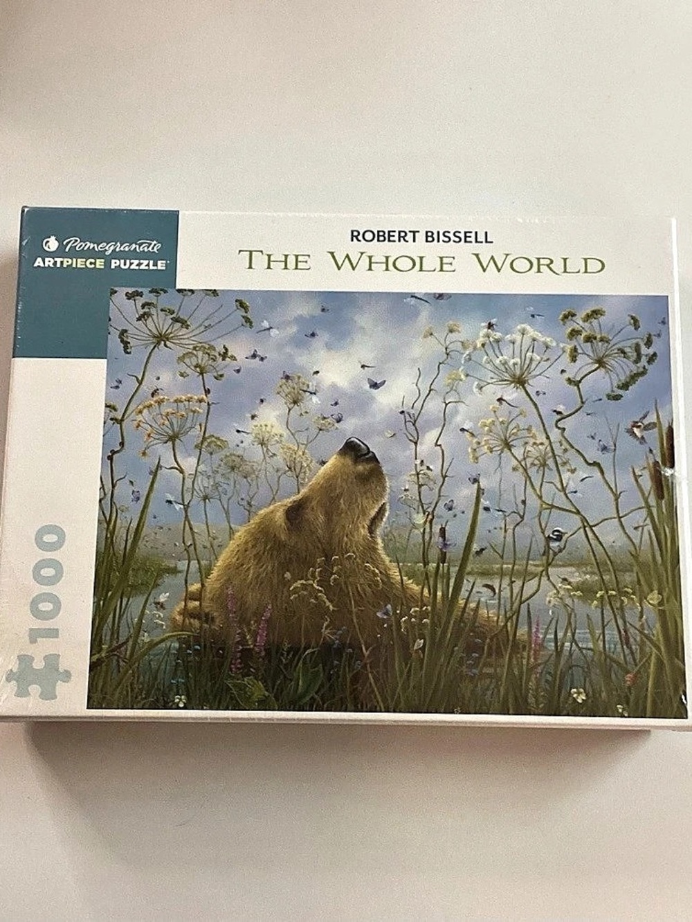 New Sealed Robert Bissel Whole World Puzzle 1000 Piece Jigsaw Pomegranate Art